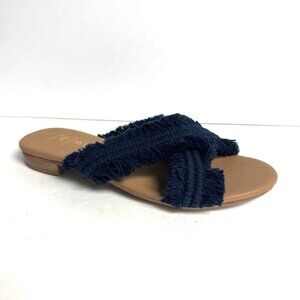 French Sole Meredith Women's Sandals Navy Size 8 M